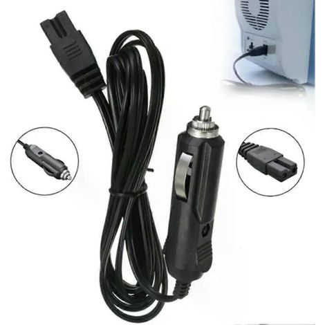 12-V-Gleichstrom-Ladekabel mit 2-poligem Stecker für Auto-Kühlboxen, Kühlschränke und Kfz-Kühlschränke mit Zigarettenanzünder-Adapter (1/4)
