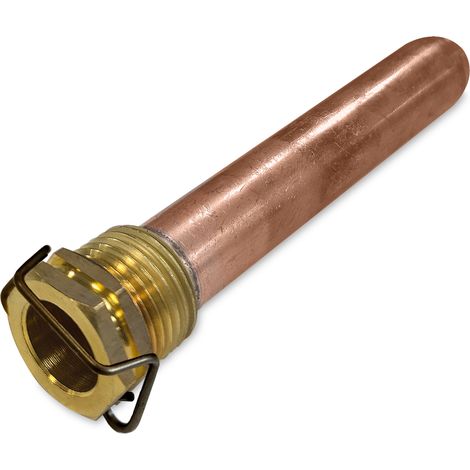 Pozzetto guaina da 1/2" per piu' sonde di temperatura - Lunghezza 100 mm, diametro 15 mm (1/4)