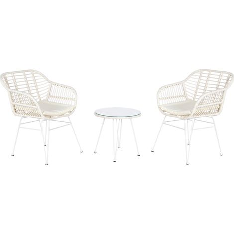 Silla Set 3 Ratan Sintetico 56X57,5X82 Con Cojines (1/5)