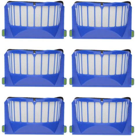 6-pack of filters compatible with Roomba 600 series – replacement parts for 694, 692, 650, 660 and 651 – replacement parts for iRobot Roomba (1/5)