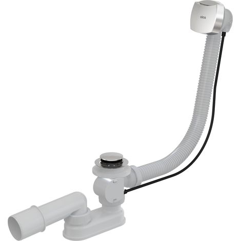 Sifone per vasca da bagno, tappo automatico, cromato (1/2)