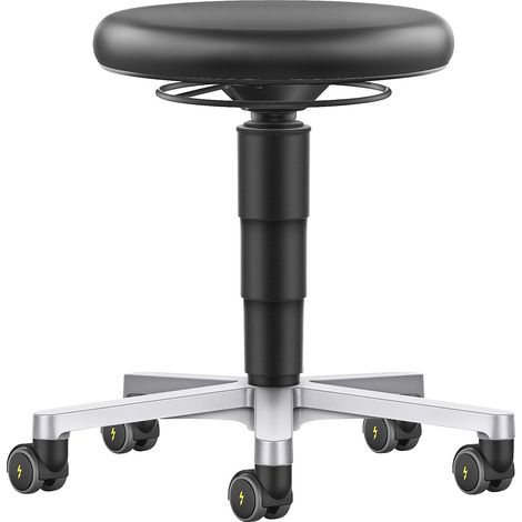 bimos, Tabouret antistatique, avec roulettes, similicuir