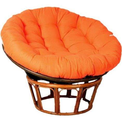 Coussin rond pour berceau simple, coussin pour panier suspendu, coussin nid d'oiseau, coussin pour chaise simple orange (1/5)