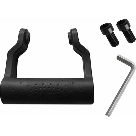 ZVD-Poignée de rechange pour meuleuse d'angle - Filetage de 8 mm de diamètre - Plastique - Outil de polissage auxiliaire - Poignée antidérapante absorbant les chocs - Accessoires (Noir) (1/4)