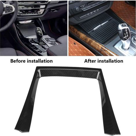 Abdeckung für Wasserglashalter im Carbonfaser-Stil für BMW X5 E70 2008-2013