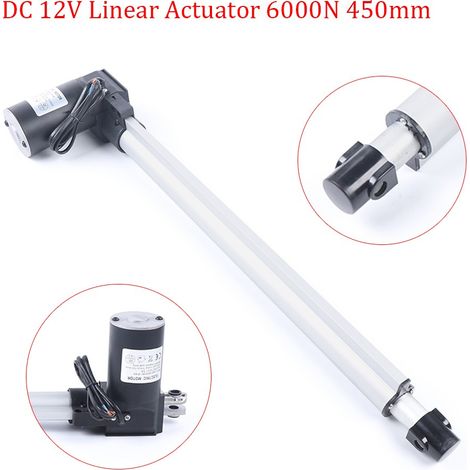 Actionneur linéaire avec course de 450 mm, moteur à tige poussoir 12 V CC Convient aux tables TV inclinables, aux lits de massage et aux canapés électriques Actionneur linéaire (1/5)
