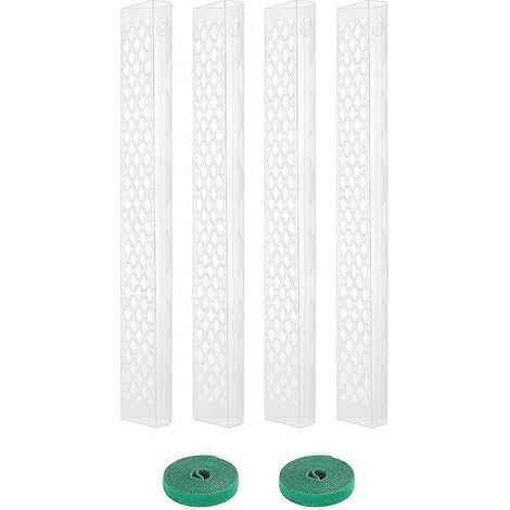 4 Packs plastique Moss Pole pour plantes Monstera Stackable support pour plantes Climbing plantes transparent plante (1/5)