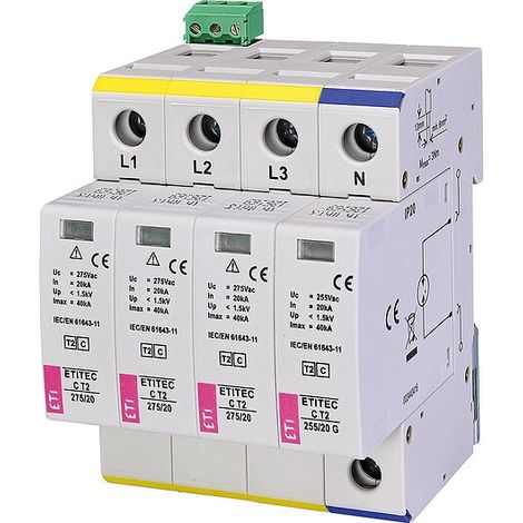 ETI Überspannungsableiter ETITEC C T2 275/20 3+1 RC, REG