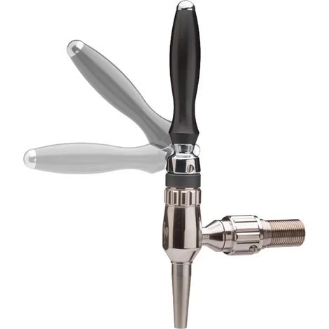 Robinet tireuse a biere, Robinet a biere, Robinet compensateur - Nordic, en acier satiné avec arbre compensateur inox 5/8, longueur de fil: 55 mm (1/2)