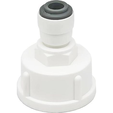 Qrity 1 Pièces Raccord Tuyau Eau Frigo, Connecteur Rapide 1/4" Converti en Femelle 3/4”, Double Joint, Connecteurs Rapides de Filtre à Eau (1/5)