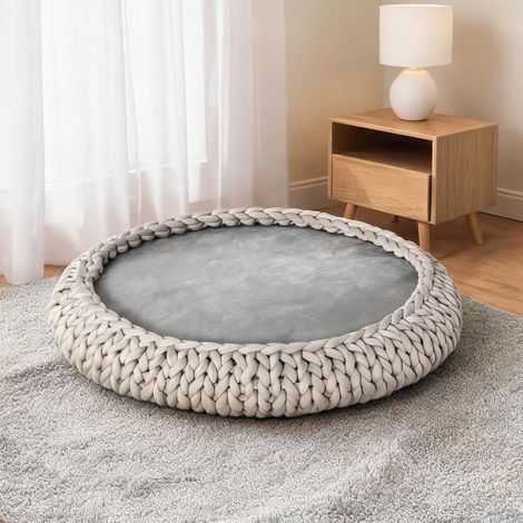 Couchage pour chien grigio 93 x 93 x 15 cm (1/5)