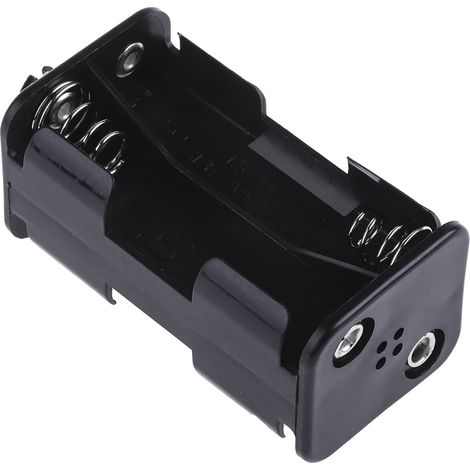 Rs Pro – Porte-pile 4 x AA – Raccordement chassis – Dimensions 57 x 30 x 30mm – Type contact ressort – Matériau PP