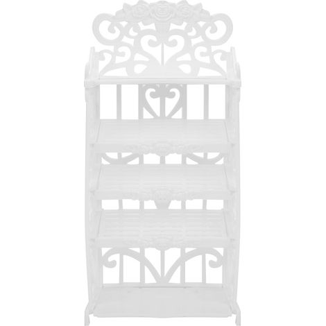 Armoire à chaussures en plastique miniature jouet modèle pour enfants jeu (1/5)