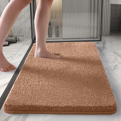 Tapis De Salle De Bain - Absorbant Non Glissant - Fibre Épaisse - 60 X 90 Cm - 1 Pièce (1/4)