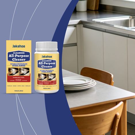 Mehrzweck-Reinigungspulver für Küchen- und Badezimmerflecken, wirksam für den täglichen Gebrauch – 150 g -- DE (1/5)