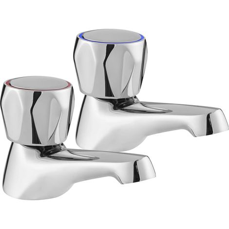 Deva Vitality Round Basin Taps Pair - Chrome (1/3)