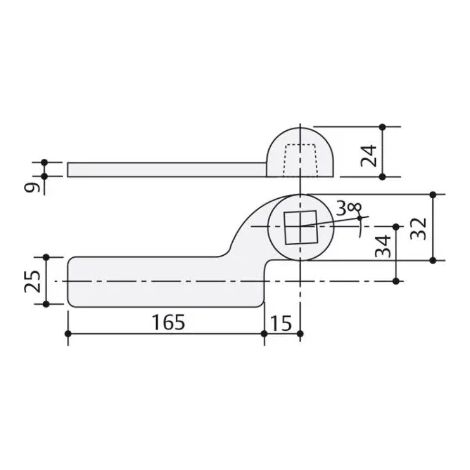 BRACCIO MAB INFERIORE DX  AC1 NICHELATO