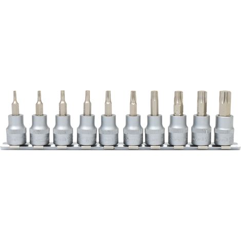 KS TOOLS 3/8' Jeu de douilles tournevis Torx, 10pcs, T10-T55 ( 911.3935 ) (1/4)