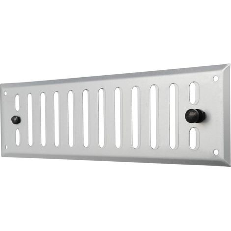 La Ventilazione GALD2407 Griglia di ventilazione rettangolare in alluminio con dosatore e pomello metallico, dimensioni 240x70 mm (1/5)