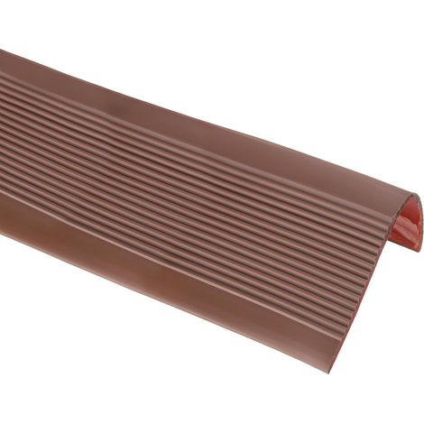 3Mètre Marche Escalier, Vinyle Antidérapant Autoadhésif Protège-Bord Escalier Marche Imperméable Revêtement Escalier Pour Sol Intérieur Extérieur, (7.6cm x 3.5cm, Café) (1/5)
