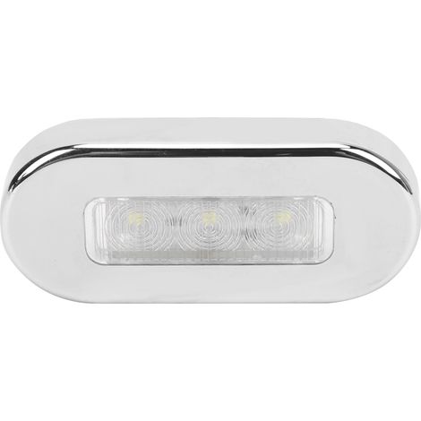 Feu de Position LED 12V Blanc Lumineux Étanche Universel pour Camion Remorque Bateau Voiture 3LED (1/5)