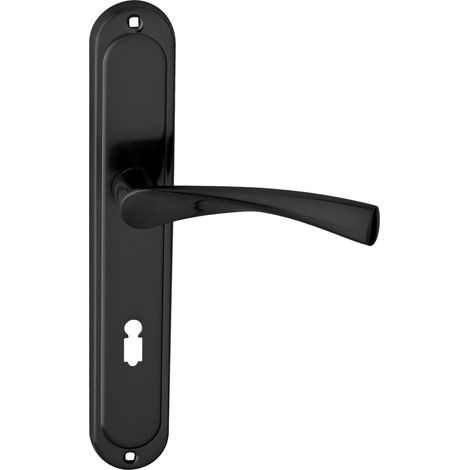 Türgriff 72 Drückergarnitur BB-Buntbart Set Türdrückergarnitur ROMANA BLACK (1/5)
