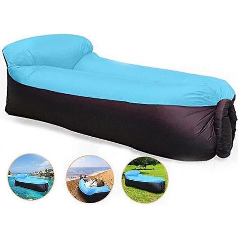 Faltbare, tragbare, aufblasbare Hängematte mit kleiner Tasche, wasserdichtes Luftsofa (1/5)