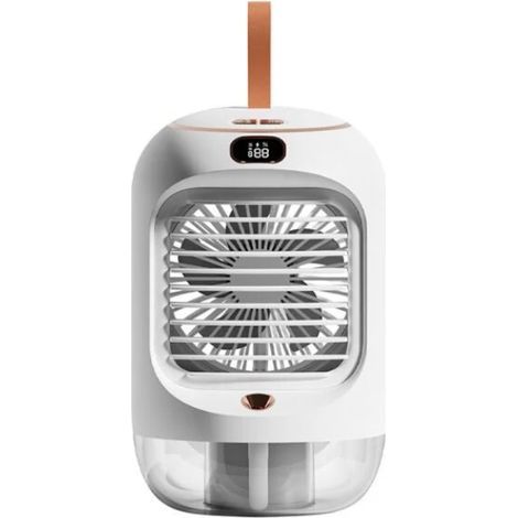 Nouveau refroidisseur d'air portable USB Mini ventilateur de pulvérisation de refroidissement par eau de bureau ventilateur d'humidification portable (blanc) (1/5)