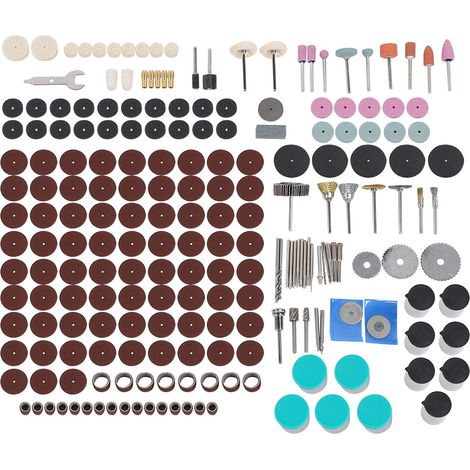 Ensemble de 375 outils rotatifs pour meuleuse électrique multifonction, accessoires de meulage, de ponçage et de perçage (1/5)