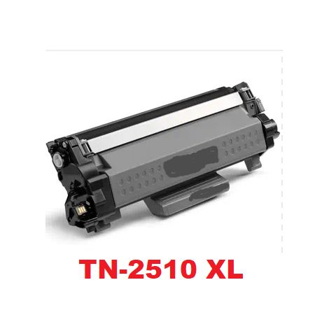 Toner Compatibile Brother TN2510XL Nero ad Alta Capacità con Chip, Resa fino a 3.000 Pagine, per Brother DCP-L2620DW/L2627DWXL/L2660DW, HL-L2400DW/L2445DW e MFC-L2800DW/L2827DWXL/L2860DW