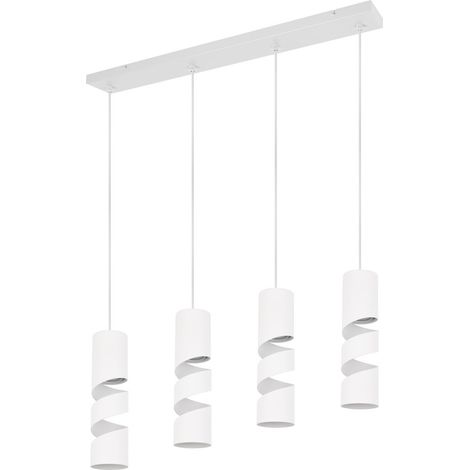 Lampada a sospensione STREAM bianca opaca 4xGU10 Trio (1/2)