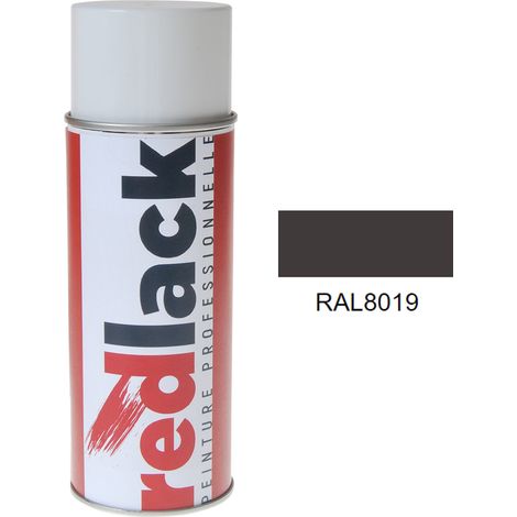 Aérosol de peinture – RAL 8019 Brun gris – Satiné – multisupport – Redlack