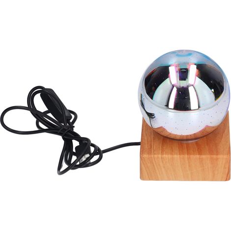 Hyuduo Lampe de Table LED, Nuit Boule Verre 3D, éclairage coloré (1/5)