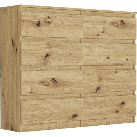 Jugendkommode mit Schubladen Artisan, 120 x 40 cm - Modern R120S8 (1/5)