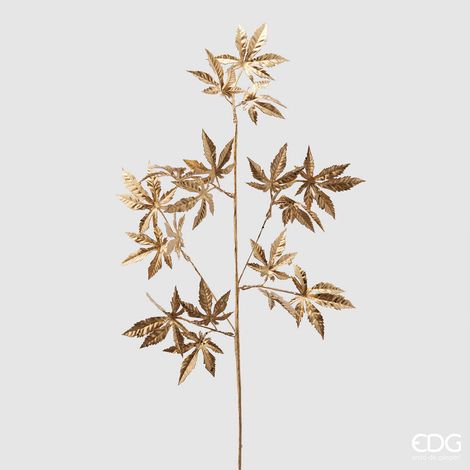 EDG Enzo De Gasperi Ramo Acero Natalizio H 75 Cm Oro