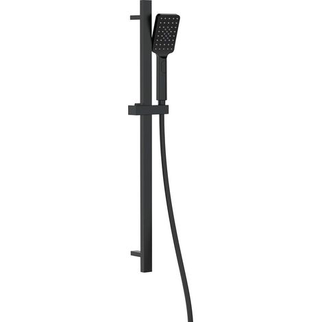 Deante Alpinia Duschset schwarz matt 3 Funktionen