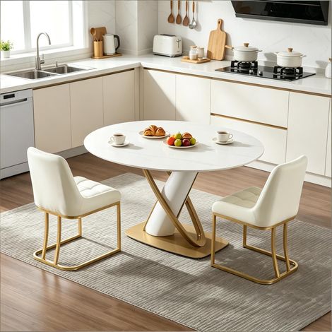 Chaises de coiffeuse, chaises de cuisine, chaises rembourrées, chaises de salon, chaises de bureau, chaises de salle d'attente (2 pièces) (1/5)