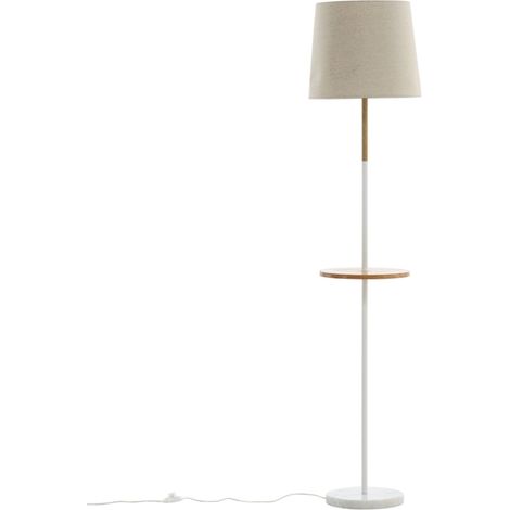 Lampadaire Avec Plateau "Hattman" 165cm Beige