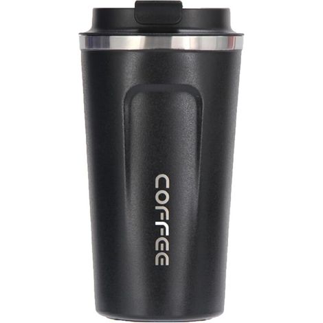 Tasse à Café Isotherme de Voyage - Mug Thermos en Acier Inoxydable 380ml/13oz pour Boissons Chaudes et Froides, Lait et Thé (1/5)
