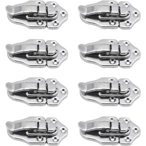 8 Fermoir à bascule loquets Verrou à bascule Fermeture a Levier Fermeture pour coffret à bijoux Coffrets Cadeaux Coffre à Outils valise et Coffre - Argent