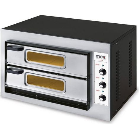 Four à pizza - 2 chambres - 6.3kW - 890x605x570mm - Max 500°C - Mec