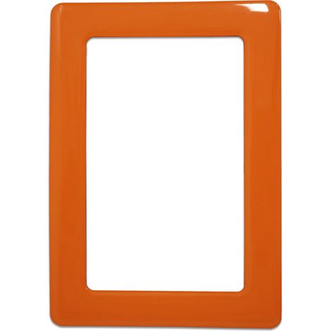 Magnetischer, selbstklebender Rahmen, Größe 12,3 x 8,1 cm – orange (1/4)