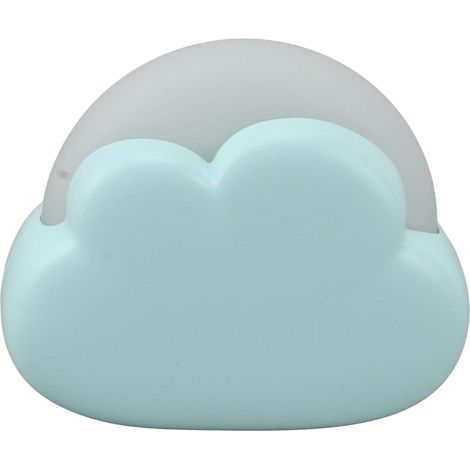 Lampe de chevet bébé mignonne, 2 couleurs réglables, rechargeable USB, mini veilleuse portable pour chambre d'enfant, décoration de table bleue (1/5)