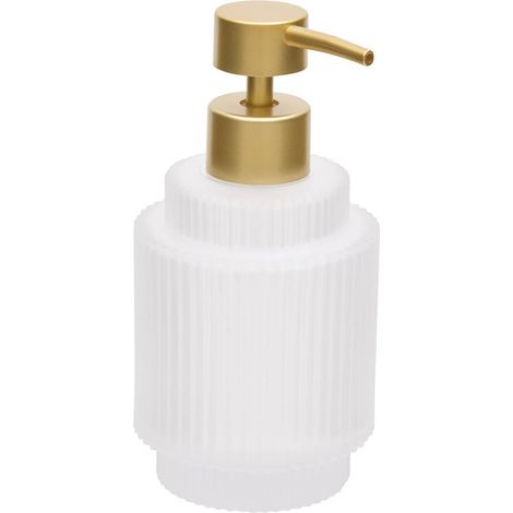 Distributeur de savon solis rond 300ml transparent - 5five (1/2)