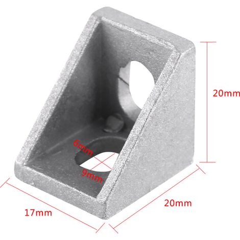 Équerres d'angle en aluminium 2020, 202017mm, 10 pièces à vendre. (1/5)