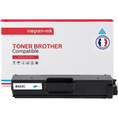 NOPAN-INK - Toner x1 - TN423 (Cyan) - Compatible avec les imprimantes Brother HL-L8260CDW, L8360CDW, MFC-L8690CDW, L8900CDW et DCP-L8410CDW (1/4)