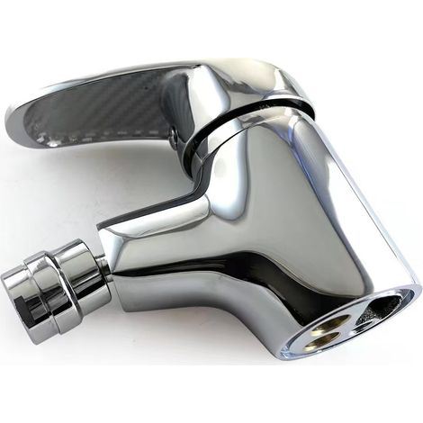 All-copper gunmetal enamel washbasin faucet, hot and cold water faucet, hotel/home bathroom under-counter basin single-hole faucet -- electroplated pig snout and horseshoe feet.