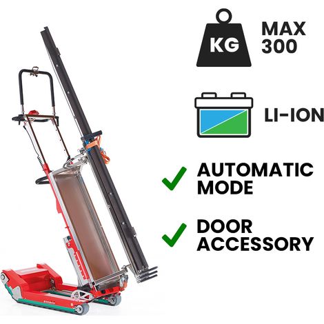 Carretilla sube escaleras eléctrica Skipper para carpintería batería de litio Superpower 300 kg (1/5)