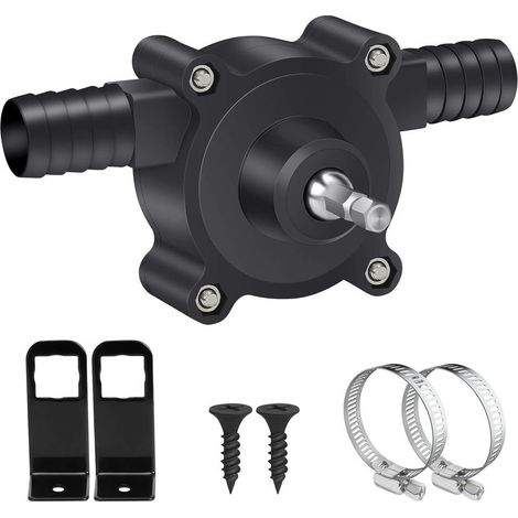 Mini pompe de perceuse électrique Pompe de perceuse électrique portable Huile diesel Eau liquide Pompes de transfert auto-amorçantes Vitesse de pompage rapide Noir (1/5)