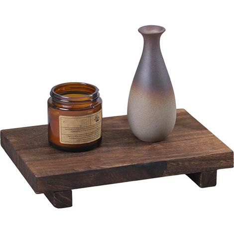 Bois Riser Savon Plateau, Support sur Pieds pour Évier, Salle de Bain (1/5)